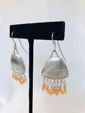 Earrings mandarin garnet d'occasion  Expédié en France