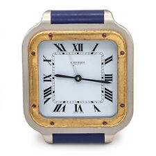 Cartier Santos Vintage Ref. Reloj despertador de viaje grande de acero bicolor 7508 segunda mano  Embacar hacia Argentina
