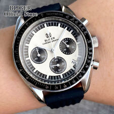 BLIGER Luxury 40mm cronógrafo relógio de quartzo masculino VK63 mostrador branco preto empresarial, usado comprar usado  Enviando para Brazil