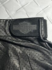 Guantes de motocicleta vintage Harley Davidson de cuero negro transpirables para hombre grandes, usado segunda mano  Embacar hacia Argentina