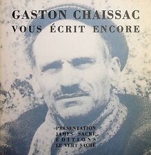 Gaston chaissac écrit d'occasion  Gallargues-le-Montueux