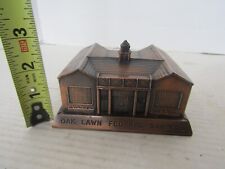 Used, VINTAGE MONEY COIN METAL STILL BANK BUILDING BANTHRICO OAK LAWN FEDERAL ILLINOIS for sale  Shipping to South Africa