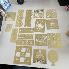 Assorted brass stencils for sale  HAYES