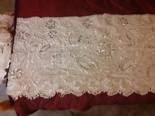 White beaded embroidered for sale  SHEFFORD