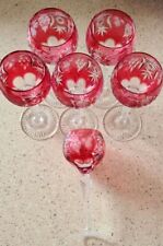 etched crystal glasses for sale  BURTON-ON-TRENT