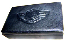 Harley Davidson 100th Anniversary Leather Jewelry Box Felt Lined Sharp for sale  Springfield