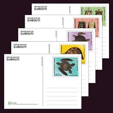 Tartarugas Nunca usado, sem marca de charneira Papelaria Cartões Djibouti 2022 Conjunto De 5 Cartas 100% Papel Reciclado comprar usado  Enviando para Brazil
