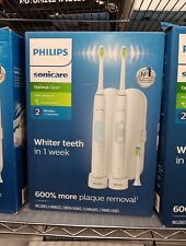 Cepillo de dientes eléctrico Philips Sonicare óptimo limpio paquete de 2 HX6829/30 NUEVO caja abierta segunda mano  Embacar hacia Mexico