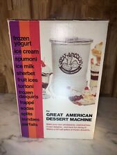 Máquina de sorvete vintage "The Great American Dessert Machine" e mais... ... comprar usado  Enviando para Brazil
