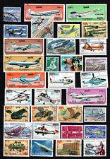 Lot timbres avions d'occasion  Orvault