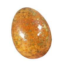 Usado, Pedra decorativa polida ovo laranja e ouro vintage 2 3/8" comprar usado  Enviando para Brazil