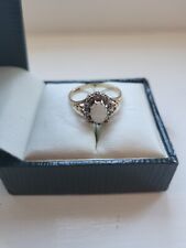 Used, VINTAGE 9ct Gold & Opal & Diamond Ring Size L.5  for sale  NEWTON ABBOT