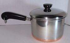 REVERE WARE Copper Clad Bottom 3 Qt Sauce Pan Pot 1801 &Lid for sale  Shipping to South Africa
