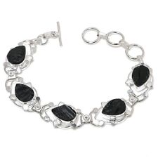 Pedra Preciosa Turmalina 925 Sterling Silver Jewelry Pulseira tamanho 7-8" comprar usado  Enviando para Brazil