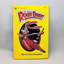 Libro de bolsillo de novelización de películas Who Framed Roger Rabbit dorado 1988 vintage Korman segunda mano  Embacar hacia Argentina