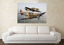Large Spitfire Dambusters RAF Plane Army Wall Poster Art Picture Print, used for sale  SUTTON-IN-ASHFIELD