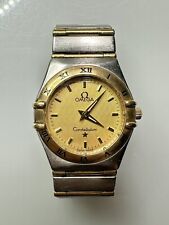 Usado, Mini relógio feminino OMEGA Constellation dois tons ouro maciço 18k 750 ref 795 1201 comprar usado  Enviando para Brazil