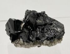 NICE SHARP LUSTROUS CASSITERITE CRYSTALS ON MUSCOVITE: MOUNT XUEBAODING, CHINA for sale  Shipping to South Africa