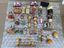 LOT OF VTG KOKESHI COLLECTIBLE WOOD JAPANESE IMPORT FIGURES & BOBBLE KIMMIDOLL for sale  Shipping to Canada