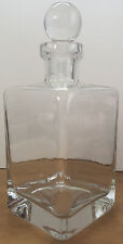 Whisky Glass Decanter Square-Elegant Heavy Glass - Tampa Cordial 9,5 x 4 comprar usado  Enviando para Brazil