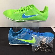 Nike Zoom Victory azul verde atletismo 331036 430 Sprinter Spikes tamanho 12.5 comprar usado  Enviando para Brazil