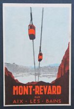 Carte postale publicité réclame MONT-REVARD AIX-LES-BAINS Alpes téléphérique tweedehands  verschepen naar Netherlands