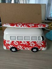Used, OCUK VW SPLIT SCREEN CAMPERVAN MONEY BOX IN FLORAL - EXC CONDTION for sale  WORTHING