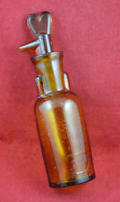 Garrafa venenosa medicina alemã antiga gotejamento por gota clorofórmio vidro âmbar rara, usado comprar usado  Enviando para Brazil