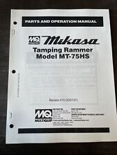 Mikasa multiquip mt75hs for sale  Santa Rosa