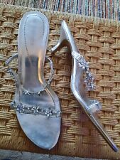 Silver size sandals for sale  TEWKESBURY