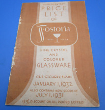 Fostoria glass vtg for sale  Pebble Beach
