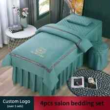 4pcs Beauty Salon Bedding Sets Bedskirt Pillowcase StoolCover Dulvet Cover Sets for sale  Shipping to South Africa