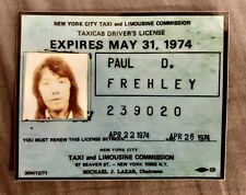 Calcomanía/pegatina ACE FREHLEY Kiss ASPECTO VINTAGE brillante 1974 licencia de taxi cabina de Nueva York 4x3 segunda mano  Embacar hacia Argentina