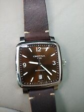 Reloj para hombre Certina 39 mm DS podio esfera marrón cuarzo, cuadrado, piezas o reparación segunda mano  Embacar hacia Mexico