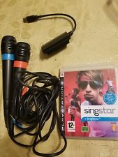 Used, SingStar with Microphones PlayStation 2 3 PS3 PS2 Sing Star VG Condition-Spanish for sale  Shipping to South Africa