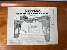 Vintage meccano leaflet for sale  TRURO