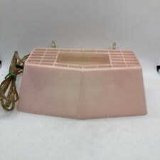 Lámpara de cama eléctrica rosa en mal estado vintage de plástico década de 1950 decoración elegante segunda mano  Embacar hacia Argentina