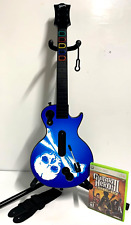 Guitarra sem fio Xbox 360 Guitar Hero/RockBand Les Paul Gibson BLUE SKULL *Jogo comprar usado  Enviando para Brazil