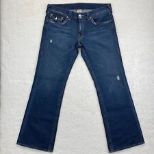 Calça jeans masculina True Religion tamanho 34 azul denim Billy boot cut lavagem média comprar usado  Enviando para Brazil
