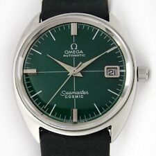 Usado, 1961 Omega Seamaster data cósmica relógio masculino vintage automático mostrador verde 166032 comprar usado  Enviando para Brazil