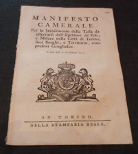1750 manifesto camerale usato  Varano Borghi