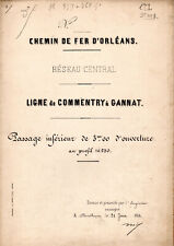 Plan 1864 chemin d'occasion  France