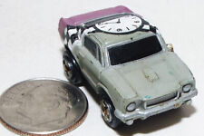 Micro máquina pequena de plástico 1965 estilo Ford Mustang em cinza e roxo/relógio, usado comprar usado  Enviando para Brazil