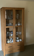 Oak display cabinet for sale  LONDON