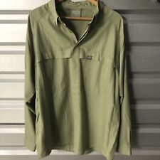 G. Loomis Men’s Button Down Vented Fishing Shirt Green Polyester Size XL, used for sale  Shipping to South Africa