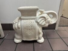 Banqueta grande de porcelana para elefante em porcelana branca Pemberly Row comprar usado  Enviando para Brazil