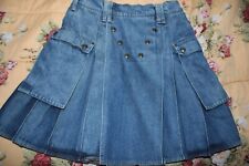 Utilikilts Blue Denim Kilt 34x22 for sale  Shipping to South Africa