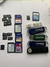 Lote mixto de trabajo paquete de tarjetas de memoria usadas Sd, MMC, Pro Duo, M2 segunda mano  Embacar hacia Mexico