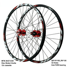 Usado, Conjunto de rodas MTB 29er Aro Clincher aros mountain bike rodas fonte 2 traseiras 5 rolamentos comprar usado  Enviando para Brazil