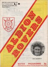 Albion rovers clydebank for sale  DUNDEE